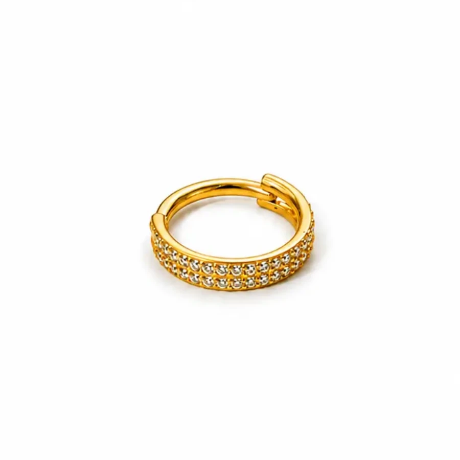 Argola clicker dupla cravejada — ADP1